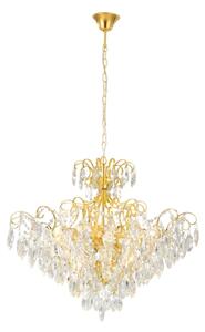 Eglo 39606 - Lampadario su catena FENOULLET 9xE14/25W/230V dorato