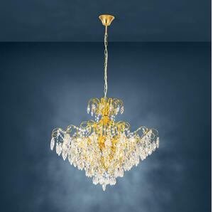 Eglo 39606 - Lampadario su catena FENOULLET 9xE14/25W/230V dorato