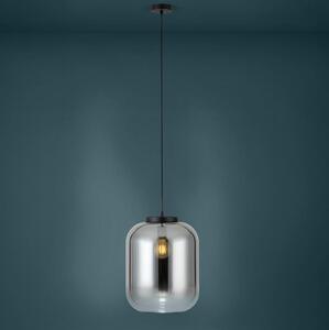 Eglo 39674 - Lampadario a sospensione con filo BULCIAGO 1xE27/40W/230V diametro 35 cm fumé