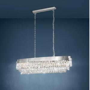 Eglo 39495 - Lampadario su catena VALPARAISO 13xE14/40W/230V cromo luminoso