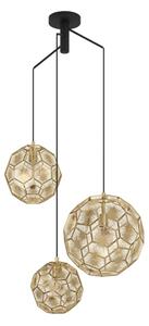 Eglo 39758 - Lampadario su filo SKOURA 3xE27/60W/230V