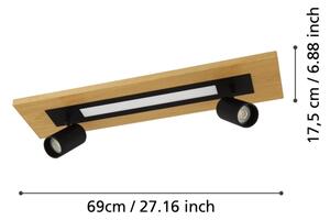 Eglo 39748 - Faretto LED TORRESTRALLE LED/12W/230V + 2xGU10/4,5W