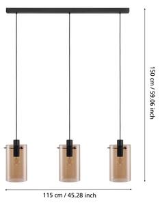 Eglo 39539 - Lampadario su filo POLVERARA 3xE27/40W/230V