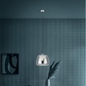 Eglo 39665 - Lampadario a sospensione con filo ALBARINO 1xE27/40W/230V diametro 35 cm fumé