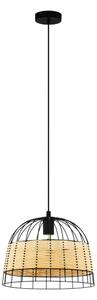 Eglo 55709 - Lampadario a sospensione con filo ANWICK 1xE27/40W/230V rattan