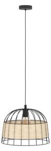 Eglo 55709 - Lampadario a sospensione con filo ANWICK 1xE27/40W/230V rattan
