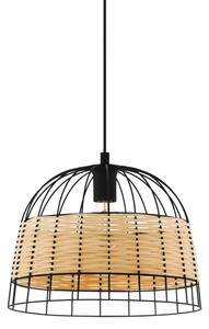 Eglo 55709 - Lampadario a sospensione con filo ANWICK 1xE27/40W/230V rattan
