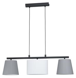 Eglo 55207 - Lampadario a sospensione con filo ALMEIDA 3xE14/25W/230V grigio