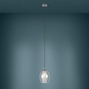 Eglo 39564 - Lampadario a sospensione con filo ESTANYS 1xE27/60W/230V fumé