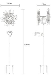 Globo 36578S - Decorazione solare LED LED/0,02W/3V IP44