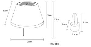 Globo 36000 - LED Paralume solare per bottiglie 10xLED/1,5W/3V IP44