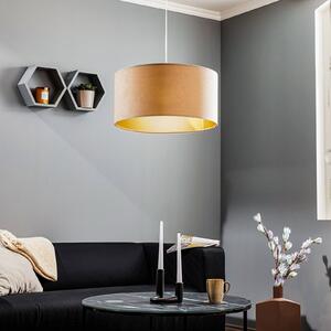 Maco Design Lampada a sospensione Salina, beige/oro Ø 50 cm
