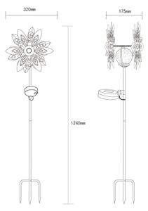 Globe 36577- Decorazione solare LED LED/0.02W/3V IP44