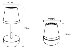 Globo 36638S - Lampada solare LED 10xLED/0,06W/3V IP44 nero