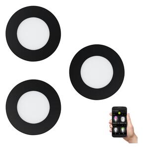 Eglo 31743 - Set di 3 lampade LED dimmerabili FUEVA-Z LED/2,8W/230V IP44 nero