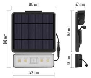 LED Proiettore solare con sensore di movimento LED/3,7V 2500mAh 4000K IP54