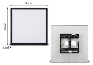 Brilagi - Plafoniera LED SLIMFRAME LED/25W/230V 30x30 cm nero