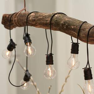Sirius Ghirlanda luminosa LED Tobias, set iniziale, trasparente, 10 luci, lunghezza Tobias, Chiaro / Trasparente, Plastica