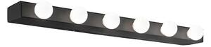 Ideal Lux - Applique PRIVE 6xE14/40W/230V nero