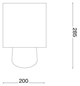 Ideal Lux - Lampada da tavolo KALI 1xE14/40W/230V crema/beige
