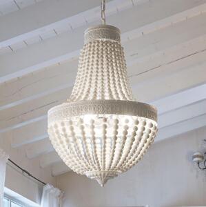 Ideal Lux - Lampadario a sospensione con catena MONET 5xE14/40W/230V diametro 40 cm bianco
