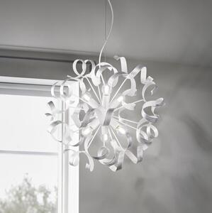 Ideal Lux - Lampadario a sospensione con filo VORTEX 6xE14/40W/230V diametro 53 cm argento/patina