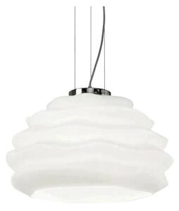 Ideal Lux - Lampadario a sospensione con filo KARMA 1xE27/60W/230V diametro 39 cm bianco