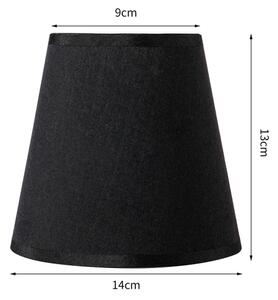 Brilagi - Paralume universale NUBILA E27 13x9 cm nero