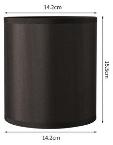 Brilagi - Paralume universale NUBILA E27 15,5x14 cm nero