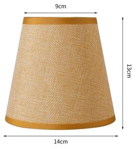 Brilagi - Paralume universale NUBILA E27 13x9 cm marrone chiaro