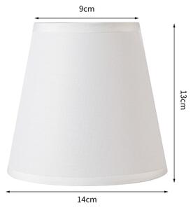 Brilagi - Paralume universale NUBILA E27 13x9 cm bianco