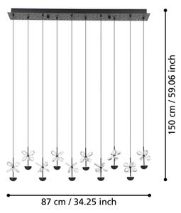 Eglo 390278 - Lampadario a sospensione con filo LED dimmerabile PIANOPOLI LED/23W/230V 3000K
