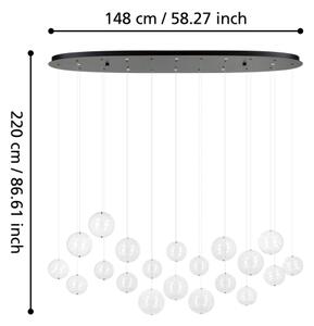 Eglo 390344 - Lampadario a sospensione con filo LED dimmerabile ESPARDELLO 8xLED/4,2W/230V 3000K
