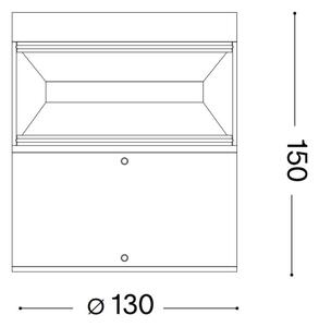 Ideal Lux - Lampada LED da esterno BOEING LED/14W/230V 15 cm IP65 antracite