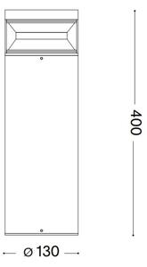 Ideal Lux - Lampada LED da esterno BOEING LED/14W/230V 40 cm IP65 nero