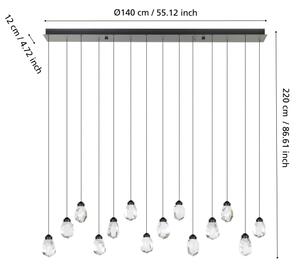 Eglo 390414 - Lampadario a sospensione con filo LED dimmerabile SINDICAT 14xLED/3W/230V 3000K