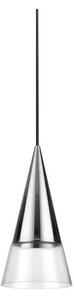 Ideal Lux - Lampadario LED a sospensione con filo CONO 1xGU10/7W/230V diametro 15 cm cromo