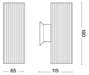 Ideal Lux - Applique da esterno BASE 2xGU10/28W/230V IP44 bianco
