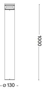 Ideal Lux - Lampada LED da esterno BOEING LED/14W/230V 100 cm IP65 antracite