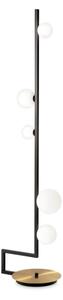 Ideal Lux - Lampada LED da terra BIRDS 5xG9/3W/230V nero/oro