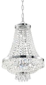 Ideal Lux - LED Lampadario di cristallo a sospensione con catena CAESAR 6xG9/3W/230V diametro 38 cm cromo