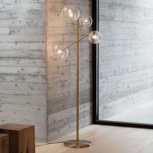 Ideal Lux - Lampada LED da terra EQUINOXE 4xG4/2W/230V ottone/limpido