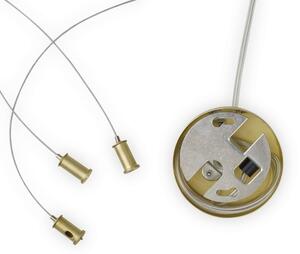 Ideal Lux - Lampadario LED a sospensione con filo PERLAGE 14xG9/3W/230V diametro 85 cm oro/bianco