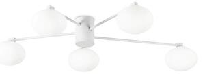 Ideal Lux - Lampadario a plafone LED HERMES 5xG9/3W/230V diametro 90 cm bianco