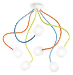 Ideal Lux - LED Flessibile Lampadario a plafone OCTOPUS 6xG9/3W/230V colorato