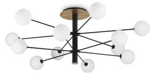 Ideal Lux - Lampadario a sospensione con supporto rigido LED COSMOPOLITAN 12xG9/3W/230V diametro 145 cm nero
