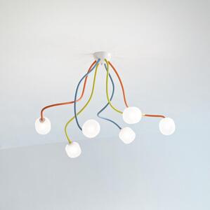 Ideal Lux - LED Flessibile Lampadario a plafone OCTOPUS 6xG9/3W/230V colorato