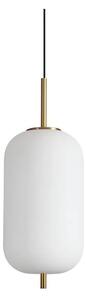 Ideal Lux - Lampadario LED a sospensione con filo UMILE LED/20W/230V diametro 22 cm CRI 90 ottone/bianco