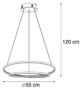Lampada a sospensione oro 55 cm LED dimmerabile - ROWAN