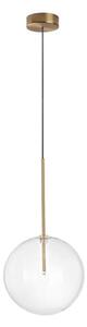 Ideal Lux - Lampadario LED a sospensione con filo EQUINOXE 1xG4/2W/230V diametro 25 cm ottone/limpido